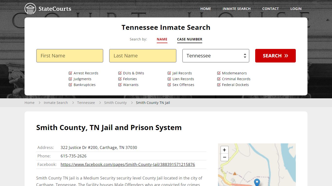 Smith County TN Jail Inmate Records Search, Tennessee - StateCourts